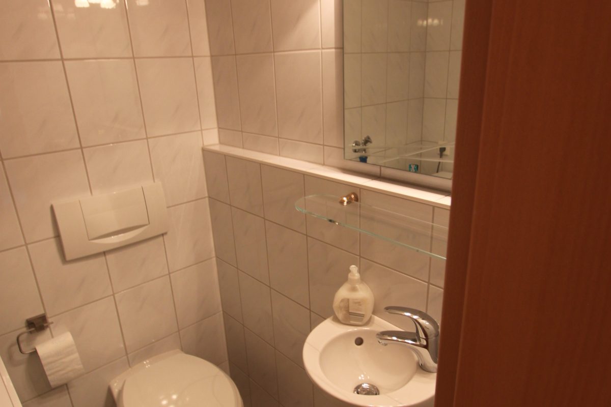 Gäste-WC mit WM-Anschluss